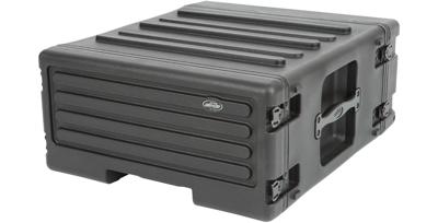 SKB 1SKB-R4UW 4U Rolling Roto Rack 19 inch flightcase trolley 4U