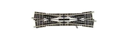 N Fleischmann Piccolo (met ballastbed) 9185 Engels wissel, Rechts 111 mm 15 ° 430 mm 1 stuk(s)