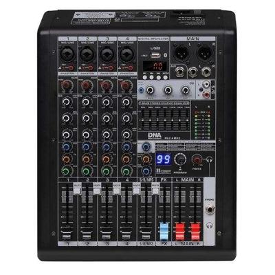 DNA Professional HLC 4 MK2 - analoge mixer met USB, Bluetooth, MP3, fantoomvoeding en DSP-processor