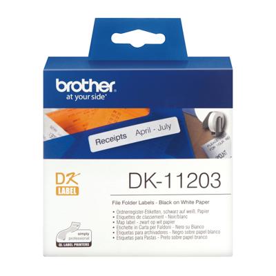 Etikettenrol Brother DK-11203 17 x 87 mm (3 Stuks)