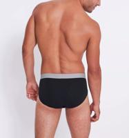 2-Pack heren slips - GO Abc brief - Biologisch katoenen heren onderbroeken met elastische band - Milieuvriendelijk - Duurzaam - thumbnail