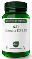 AOV 421 Vitamine D3 & K2 Vegacaps - thumbnail