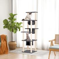 VidaXL Kattenmeubel met sisal krabpalen 169 cm donkergrijs - thumbnail