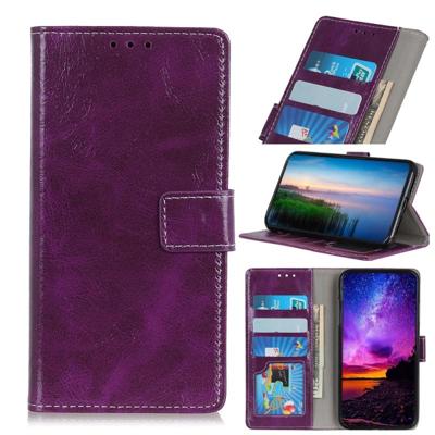 Retro Crazy Horse textuur horizontale Flip lederen case voor iPhone 11 Pro Max met houder & kaartsleuven & foto frame & portemonnee (paars)