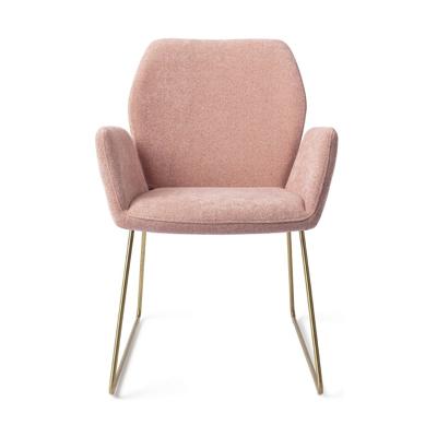 Jesper Home Eetkamerstoel 'Misaki' Slide Gold, kleur Anemone