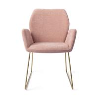 Jesper Home Eetkamerstoel 'Misaki' Slide Gold, kleur Anemone - thumbnail