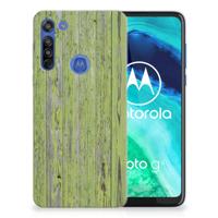 Motorola Moto G8 Bumper Hoesje Green Wood - thumbnail