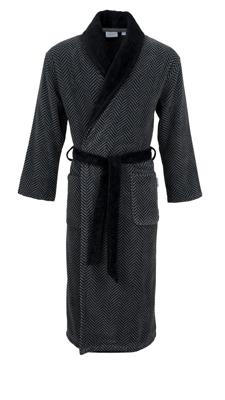 Carl Ross Carl Ross Heren Badjas Sjaalkraag 612200 Deep Black/Basalt 48/50