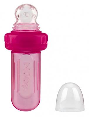 Nuby Voedselknijper Junior 40 Ml Siliconen Roze