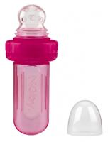 Nuby Voedselknijper Junior 40 Ml Siliconen Roze - thumbnail