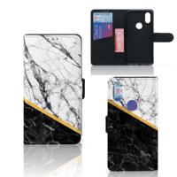 Xiaomi Mi Mix 2s | Bookcase | Marmer Wit Zwart - Origineel Cadeau Man - thumbnail