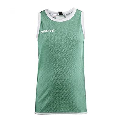 Craft 1911111 Progress Rev. Basket Singlet J - Team Green/White - 122/128