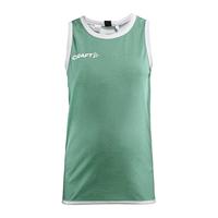Craft 1911111 Progress Rev. Basket Singlet J - Team Green/White - 122/128 - thumbnail