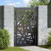 Poort met lichtontwerp 100x150 cm staal zwart - thumbnail
