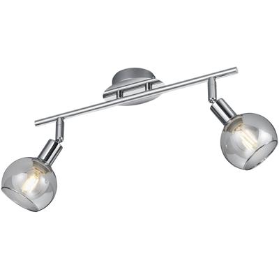 Glanzend Chroom LED Plafondspot 2-lichts met E14 Fitting - Aluminium