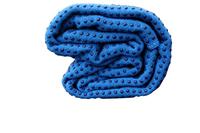 Yoga Handdoek PVC Antislip Blauw - thumbnail