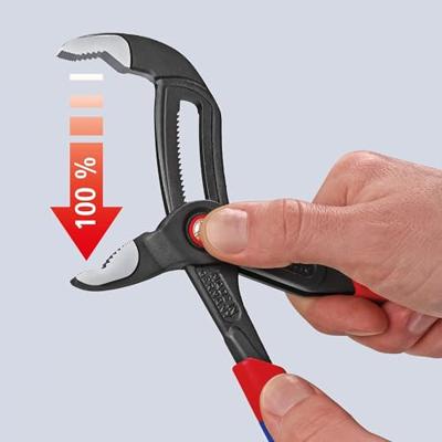 Knipex Waterpomptang | lengte 300 mm spanwijdte 60 mm | gepolijst | kunststof mantel quick set | 1 stuk - 87 21 300 - 87 21 300 - thumbnail