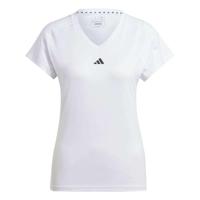 Dames-T-Shirt met Korte Mouwen Adidas Essentials Minimal Wit Fitness Maat S - thumbnail