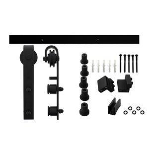 Intersteel Schuifdeursysteem voor glasdeuren - mat zwart