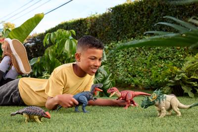 Jurassic World - Ankylosaurus Fel gebrul Gelede Figuur - Geluid - Jurassic World - JGB90