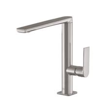 Wastafelmengkraan Tres Loft Colors 1-Hendel Uitloop Recht 22 cm Rond RVS - thumbnail