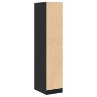 Apothekerskast 30x41x144,5 cm bewerkt hout zwart - thumbnail