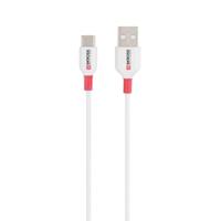 Skross SKCA0002A-C120CN USB-kabel USB 2.0 USB-A stekker, USB-C stekker 1.20 m Wit Rond - thumbnail