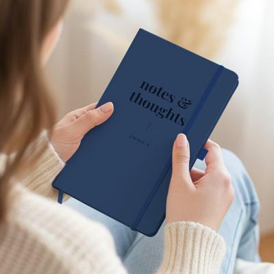 Notitieboekje graveren - Blauw