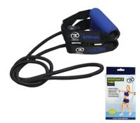 Fitness-mad Weerstandsband Sterk 1,3 M Rubber/nylon Donkerblauw - thumbnail