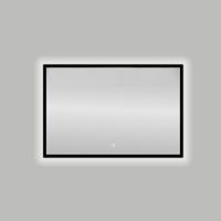 Badkamerspiegel Best Design Nero LED Verlichting 100x80 cm Mat Zwart - thumbnail