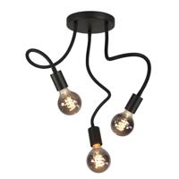 Highlight Plafondlamp Flex 3 lichts 50 cm E27 zwart - thumbnail
