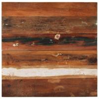 Tafelblad vierkant 25-27 mm 70x70 cm massief gerecycled hout - thumbnail