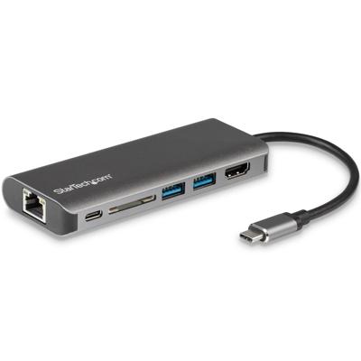 StarTech.com USB-C multiport adapter SD kaartlezer Power Delivery 4K HDMI GbE 2x USB 3.0