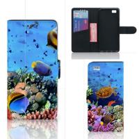 Huawei Ascend P8 Lite | Telefoonhoesje | Met pasjeshouder | Vissen - thumbnail