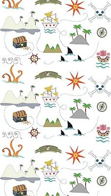 Livingwalls The Wall II - Bont - Piraten - 391921