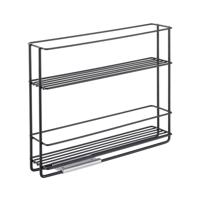 Metaltex uitschuifbaar kruidenrek zwart - thumbnail