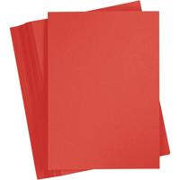 Creativ Company Gekleurd karton, a4, vel 210x297 mm, 180 gr, rood, 100 vel/ 1 doos - thumbnail