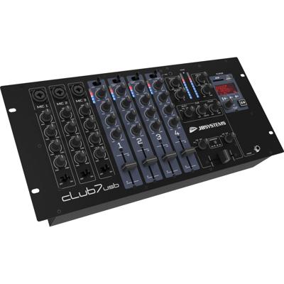 JB Systems Club7-USB 7-kanaals dj mixer 19 inch