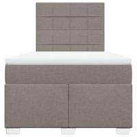 Boxspring met matras stof taupe 120x190 cm - thumbnail