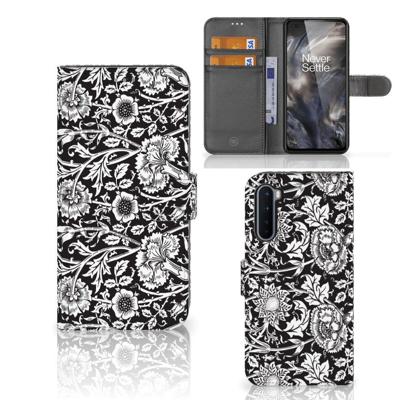 OnePlus Nord Hoesje Black Flowers