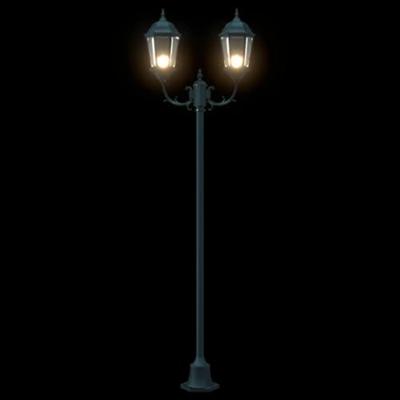 Tuin Lantaarnpaal Donkergroen Aluminium en Glas