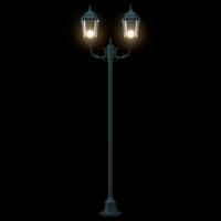 Tuin Lantaarnpaal Donkergroen Aluminium en Glas - thumbnail