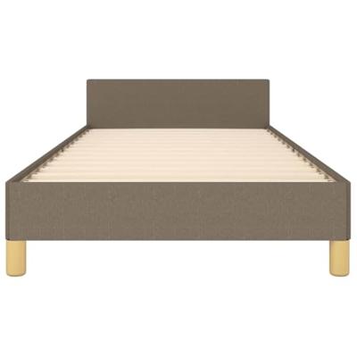 Bedframe zonder matras 100x200 cm stof taupe