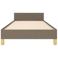 Bedframe zonder matras 100x200 cm stof taupe - thumbnail