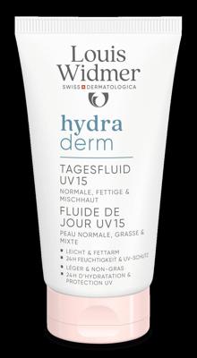 Louis Widmer Hydraderm Dag Fluide UV15 Licht Geparfumeerd 50ml Louis Widmer Hydraderm Dag Fluide UV15 Licht Geparfumeerd 50ml