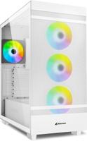 Sharkoon Rebel C50 White RGB midi tower behuizing - thumbnail