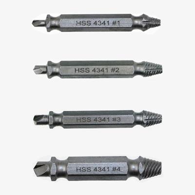 4 in 1 schroef Extractor boorgereedschap gebroken bout remover (1 # 2 # 3 # 4 #) met plastic behuizing