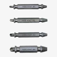 4 in 1 schroef Extractor boorgereedschap gebroken bout remover (1 # 2 # 3 # 4 #) met plastic behuizing - thumbnail