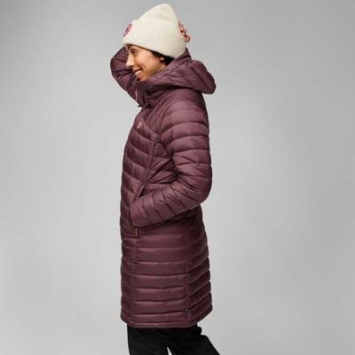 Fjällräven Dames Winterparka Snow Flake Parka W, port, Maat: S