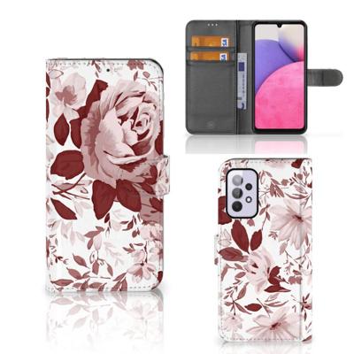 Hoesje Samsung Galaxy A33 5G Watercolor Flowers Hoesje Samsung Galaxy A33 5G Watercolor Flowers